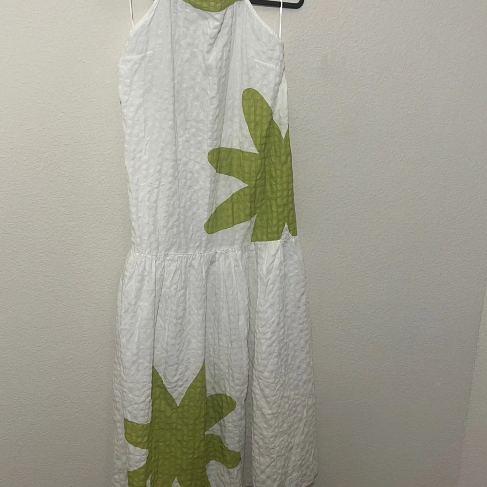 Anthropologie dress MIDI Sz M CELANDINE SLEEVELESS summer vacay resortwear - Picture 9 of 13